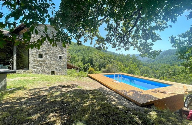 Elegant stone villa with swimming pool