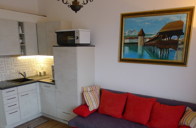 Elfe-Apartments: Studio for 2 adults, balcony with lake and mountain view