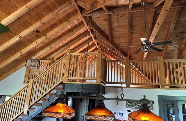 Enchanting cabin offers the perfect blend of rustic charm & modern luxury.