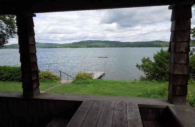 Enjoy 250' of private waterfront on Caspian Lake in Greensboro, Vermont