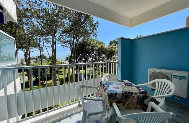 Enjoy a sea view terrace near the beach