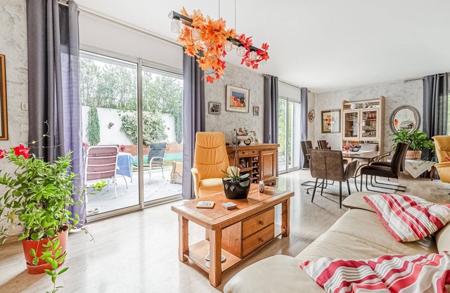 Enjoy a wonderful vacation in this attractive vacation home with pool.