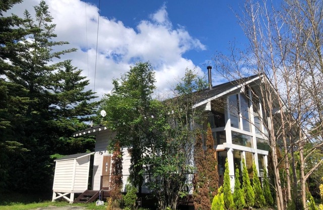 Entire building reserved Finnish log house overlooking Mt Asama/Kitasaku-gun Nagano