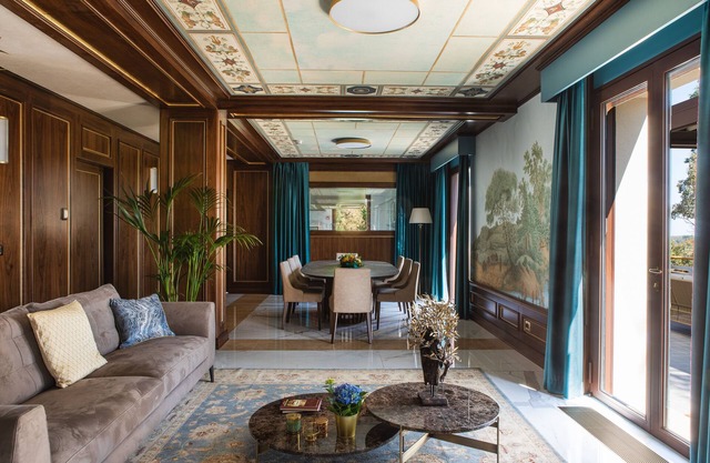 Evocative private patronal villa with views of olive groves and vineyards