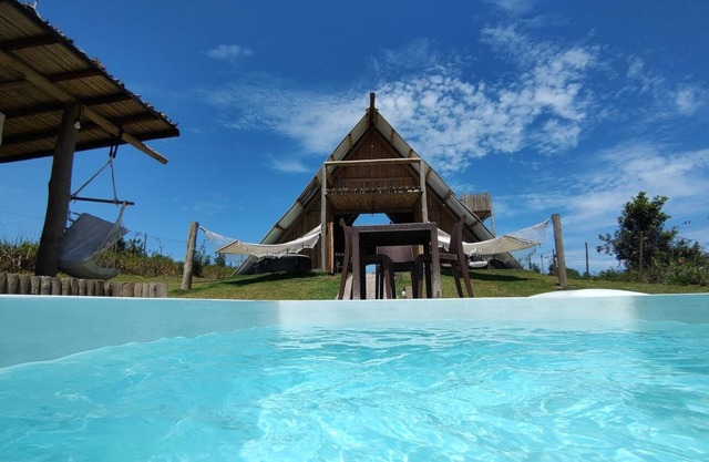Excelente chalé c piscina e Wi-Fi em Corumbau/BA