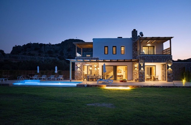 Executive Rhodes Villa | Villa Alkyoni | Rural 3 bedroom Villa with Sea Views |.