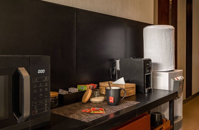 Experience the perfect blend of natural elements and modern design in this room