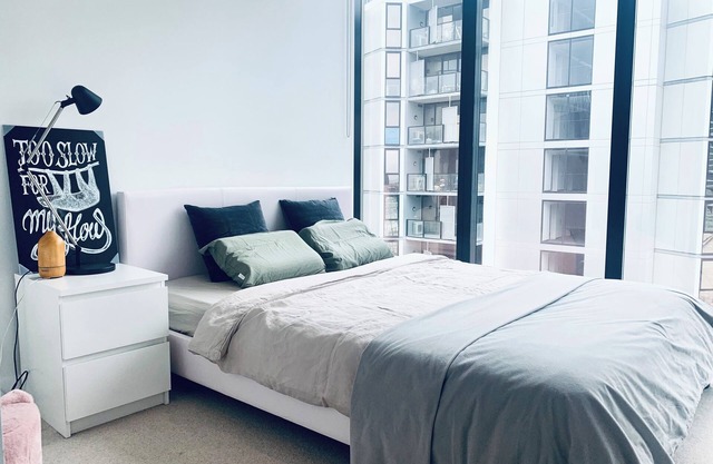 "Experience the vibrant lifestyle next to Marvel Stadium at Docklands Harbour"