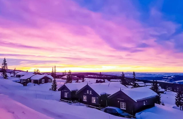 Experience wonderful vacation relaxation in this vacation home with sauna and great view.