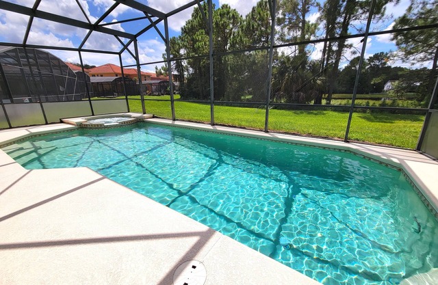 Fabulous 4 bed overlooking water and conservation with south facing pool area