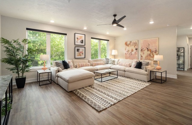 Fabulous new 3/3 Flat w/ private baths in the heart of the Haile Village Center!
