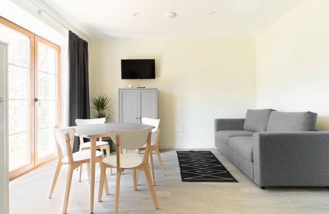 Family apartment with private garden and views of the main garden.