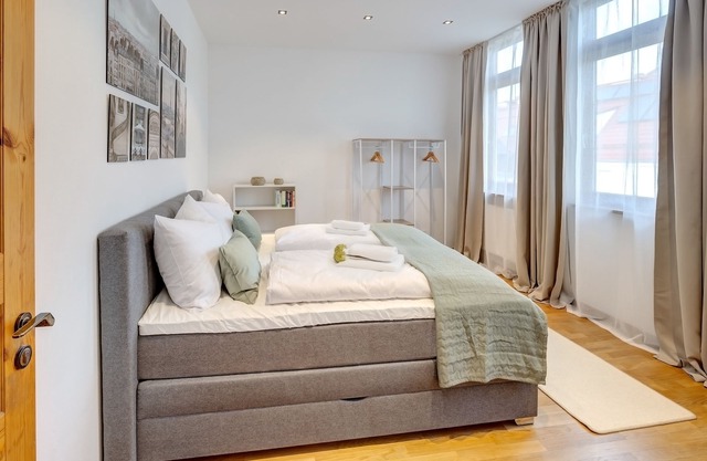 Family apartment with foosball table and parking space