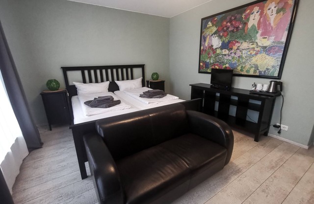 Family room with two separate bedrooms