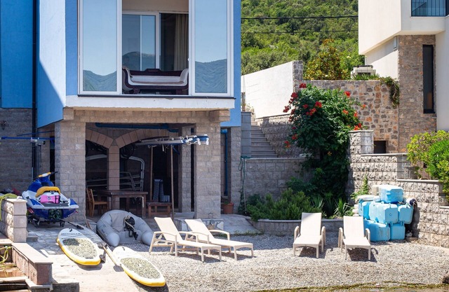 Family villa is located right on the Adriatic Sea of the Tivat Bay