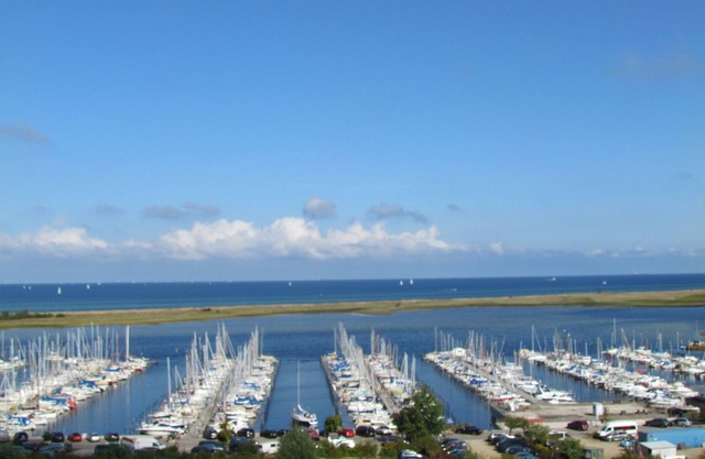 Fantastic sea view over the whole marina
