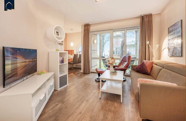 Fantastic vacation apartment in Koserow directly on the Baltic Sea beach with sea view