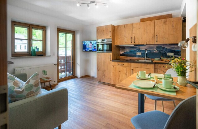 Ferienwohnung Ramsau Mitte, 46qm, Separates Schlafzimmer, Balkon, W-lan