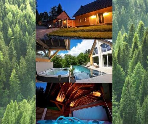 Ferienhaus auf 7 ha Alleinlage - Pool,Whirlpool, Sauna - Das Refugium Südsteiermark