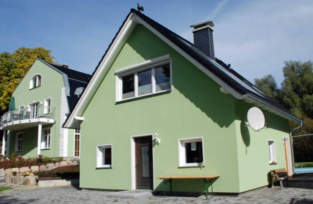 Ferienhaus Regenbogen mit Kamin und Terrasse - Manor house apartment with fireplace,