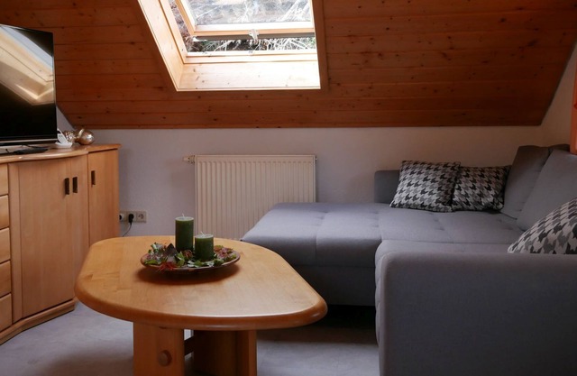 Ferienwohnung Sternenhimmel, 48qm, 2 Schlafräume, Balkon, max. 4 Personen