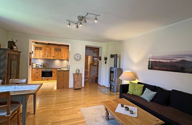 Ferienwohnung extra Schlafzimmer und West-Balkon, 77 qm°