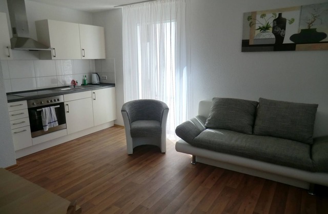 Ferienwohnung, 60qm, Terrasse, 2 Schlafzimmer, max. 5 Personen