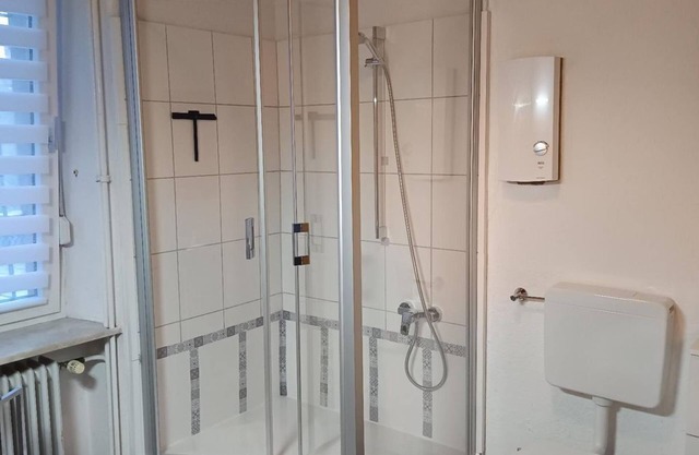 Ferienwohnung Burgblick - apartment/apartment, shower or bath, WC, balcony