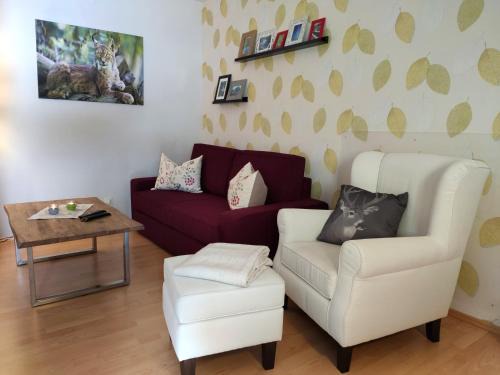 Ferienwohnung Harzluchs mit Balkon & Sauna im Haus