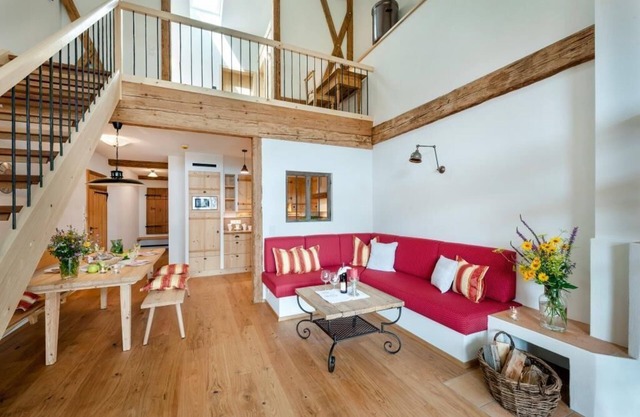 Ferienwohnung "Heuboden", 100 qm Obergeschoss, 2 separate Schlafzimmer