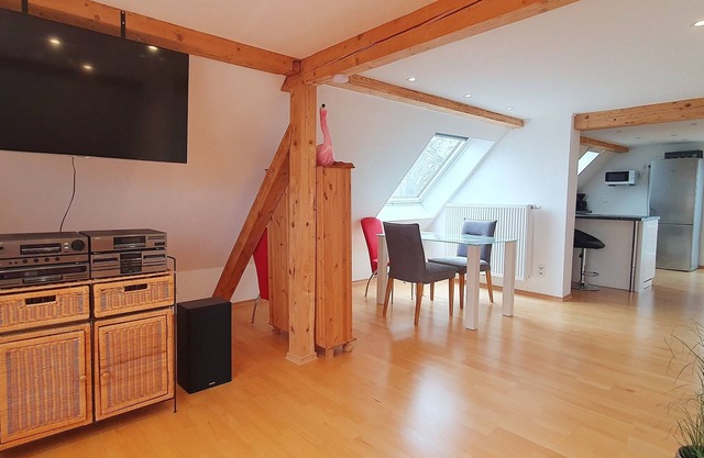 Ferienwohnung im Dachgeschoss, ca. 45m², für 2 Personen, Nichtraucher, Offener Wohnbereich