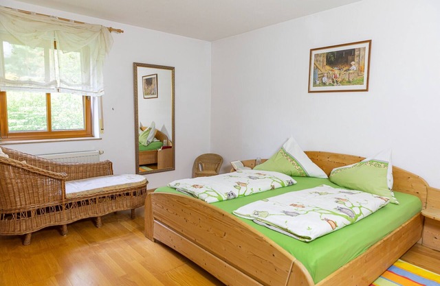 Ferienwohnung mit großem Wohnraum und herrlichem Ausblick auf das Fichtelgebirge, kostenfreies WLAN