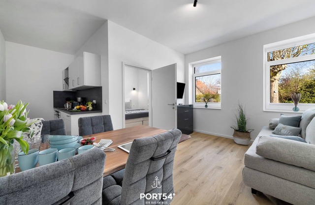 Ferienwohnung Strandläufer - Stand- und Ostseenah, Duschbad, Modern, Terrasse