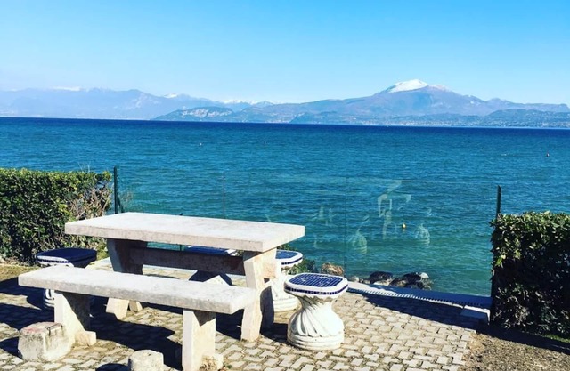 Few meters from the lake of Garda