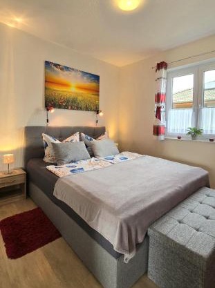 Fewo Mohnblume Lütow Usedom Achterwasser rotes Haus