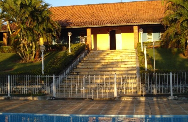 Finca Viana Ville with pool and recreation area.