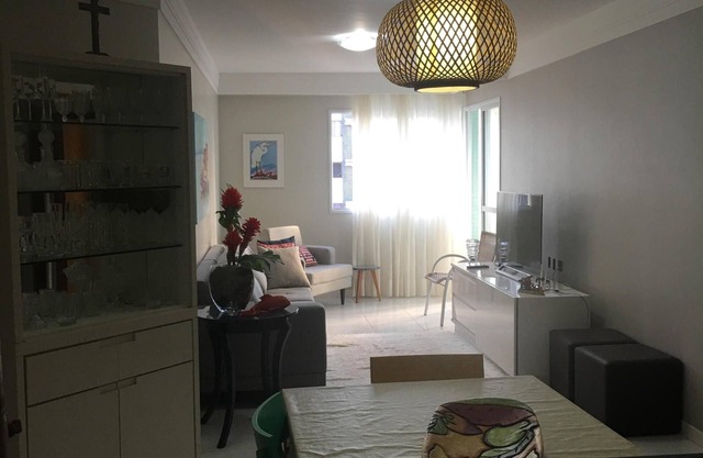 Finely decorated apartment with sea view in Peracanga Beach