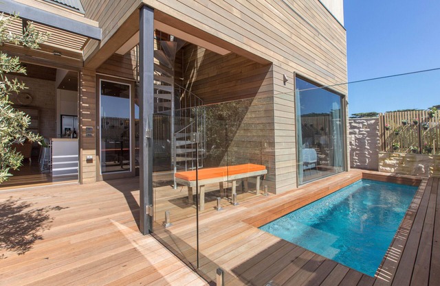 Five bed stunning beach house, with pool, best family location (sleeps10)