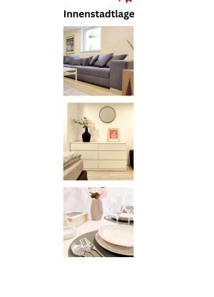 Flair-Apartments 'SALZ & FLAIR' Kurstadt-Appartment, 450 m Bahnhof, für Urlaub oder Geschäftsreise, innenstadtnah, separater Eingang, 24 Std Check-in,WLAN, 55 Zoll-Fernseher, Streaming, Küche, Regendusche, Doppelbett, Schlafsofa
