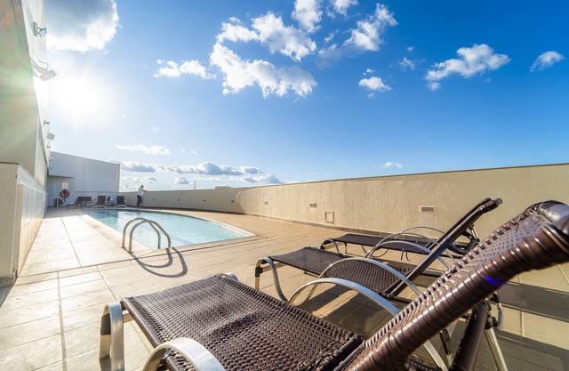 Flat in Hotel, Swimming Pool, Gym, 300Mts Metro