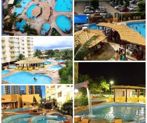 FLAT para Temporada perto SINGAPURA SHOPPING com 7 PISCINAS, Bar Molhado, Restaurante - A 3 min CENTRO DE CALDAS NOVAS!