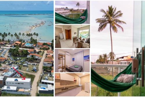 Flats Mar'Bella VARANDA pra RELAXAR e PRAIA pra CURTIR, com GARAGEM e COZINHA EQUIPADA