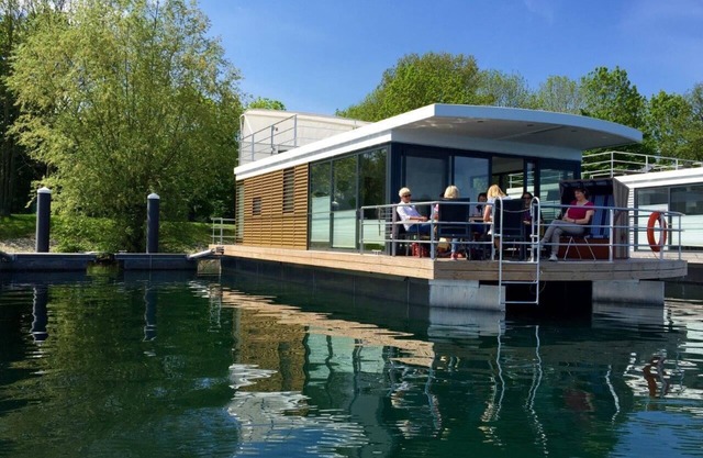 Floating 44 Komfortable Hausboote bei Xanten mit Tollem Seeblick