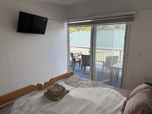 Floating House on the Sava River, 2 Bedrooms, Terrace, BBQ, Private River Access