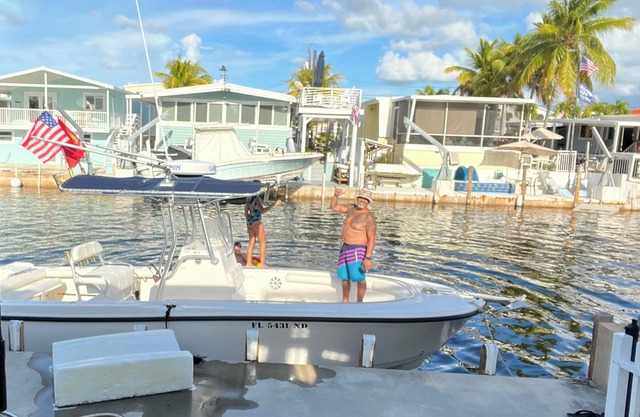 Florida Keys Waterfront with Boat Dock