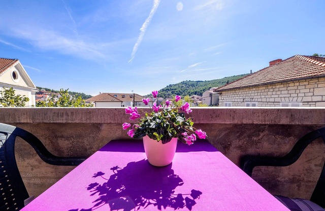Four-bedroom apartment with balcony and sea view Zaton, Krka (A-12416-a)