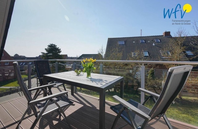 Four separate bedrooms, balcony and terrace with garden!