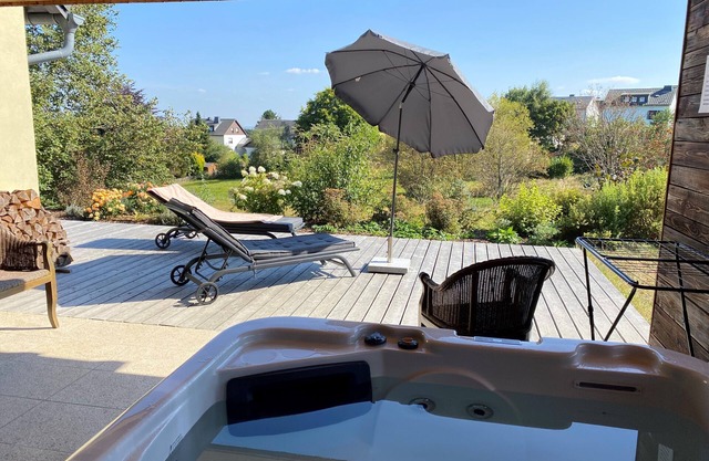 Franconian Forest Lodge with private whirlpool and sauna.