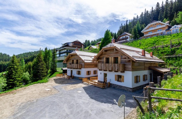 Freestanding chalets with sauna on the slopes