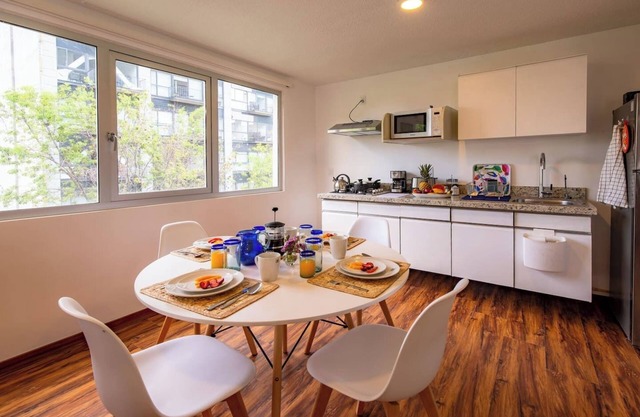 Fully equipped kitchen, high speed internet, comfy king-size bed and a sofa bed